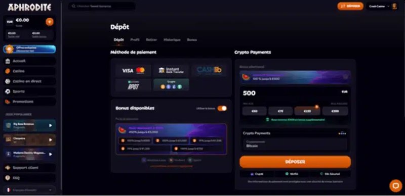 Aphrodite casino france - Découvrez les Meilleurs Bonus et Tours Gratuits de l'Aphrodite Casino en France